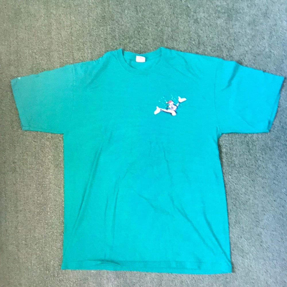 Teal Graphic Men's Shirt